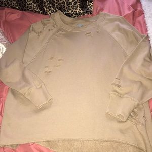 Aerie distressed sweatshirt